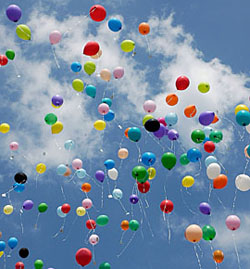 Multiple Balloon Releasing